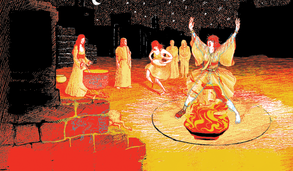 Como é um ritual de necromancia?