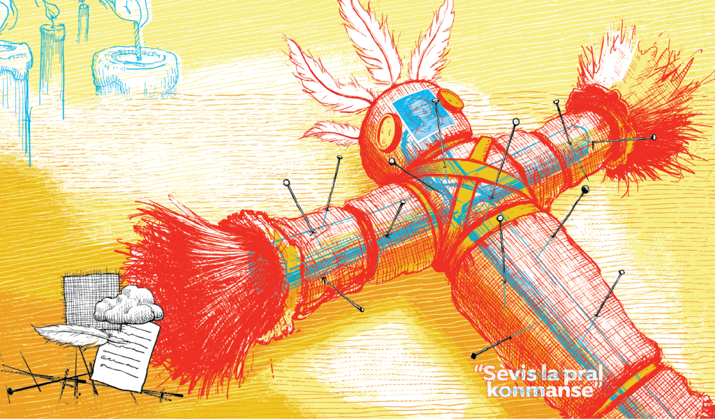 Como é um boneco vodu?