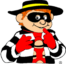 Ladrão de hambúrguer ataca Mc Donalds fantasiado como personagem da propaganda