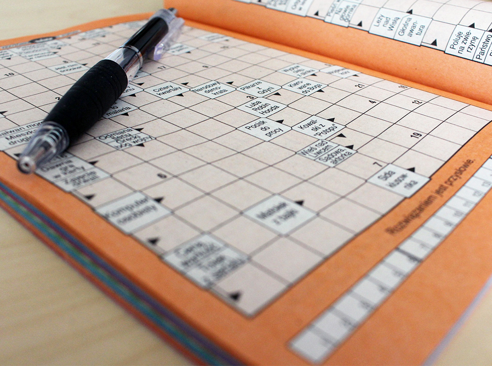 Como é feita uma palavra cruzada?