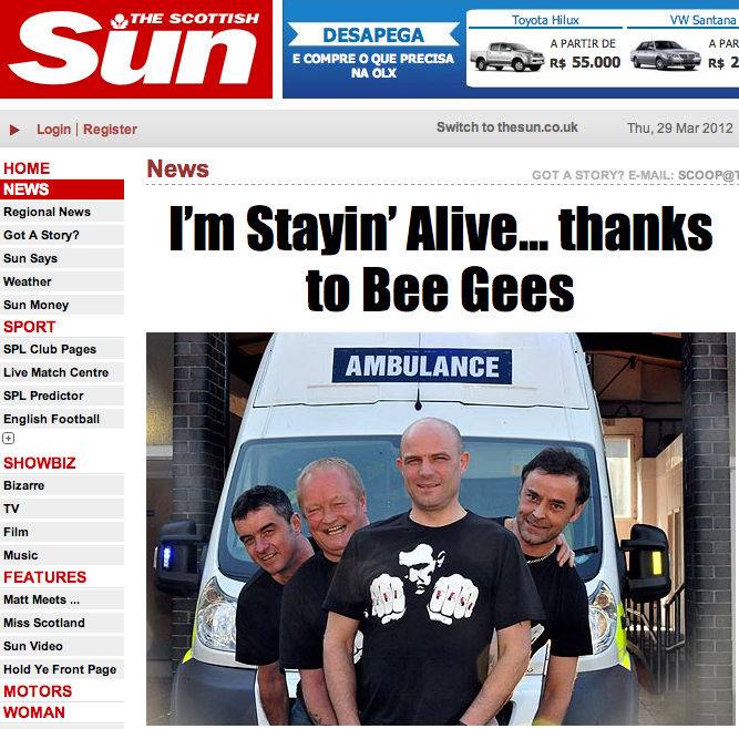 Homem sobrevive a ataque cardíaco por causa da música Stayin’ Alive