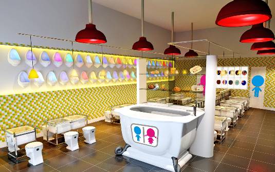 Restaurantes que imitam banheiros conquistam clientes na China