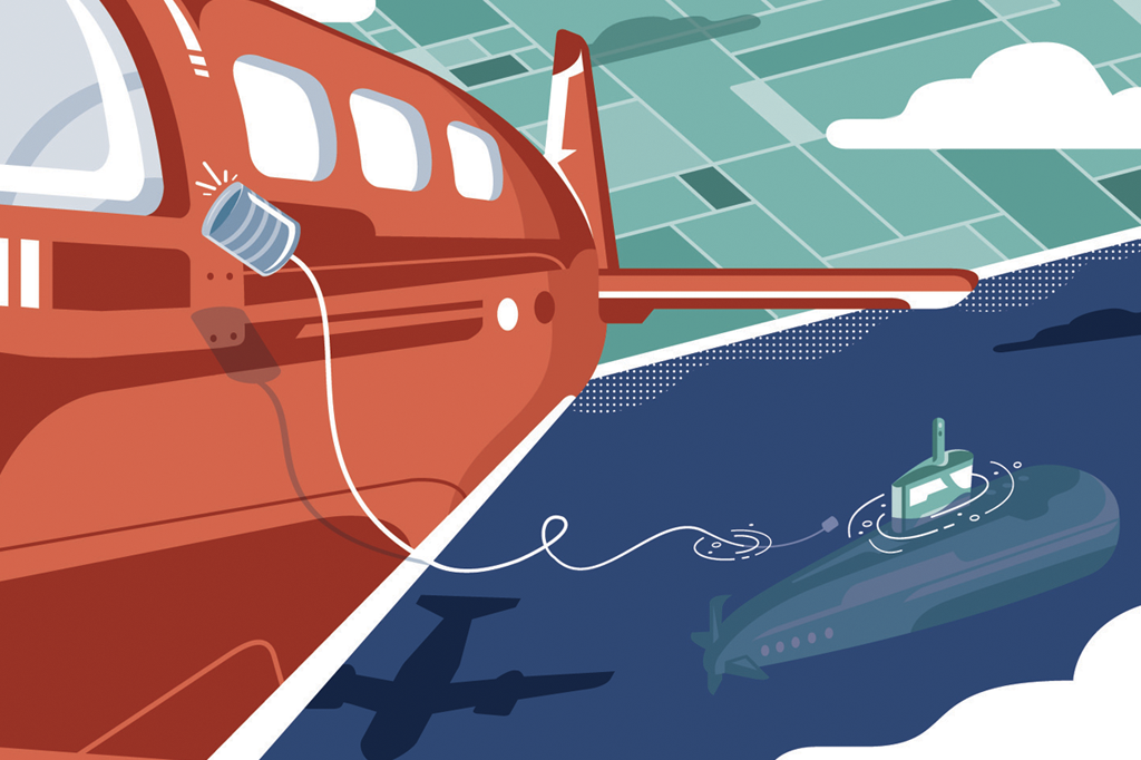 O fim da Torre de Babel entre submarinos e aviões