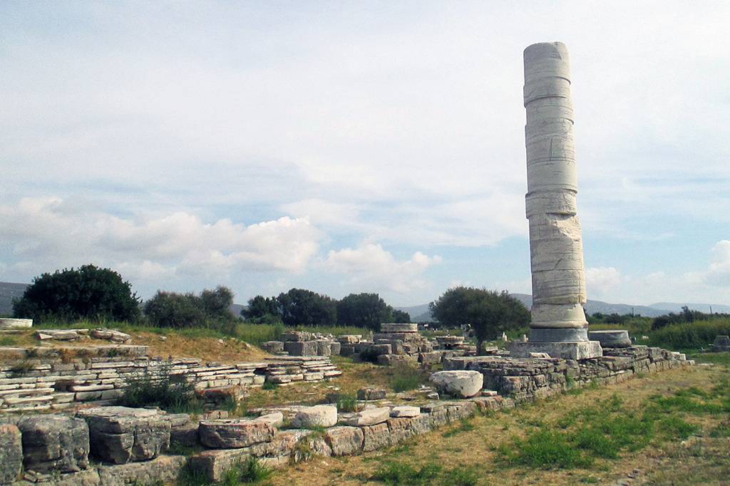 A ilha de Samos, na Grecia A ilha de Samos, na Grecia