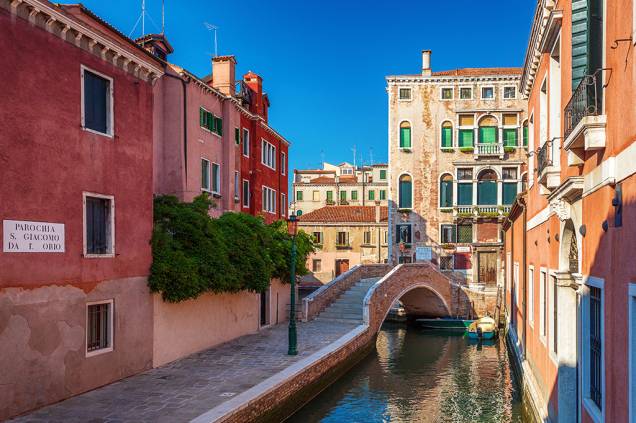 A cidade de Veneza, na Itália A cidade de Veneza, na Itália