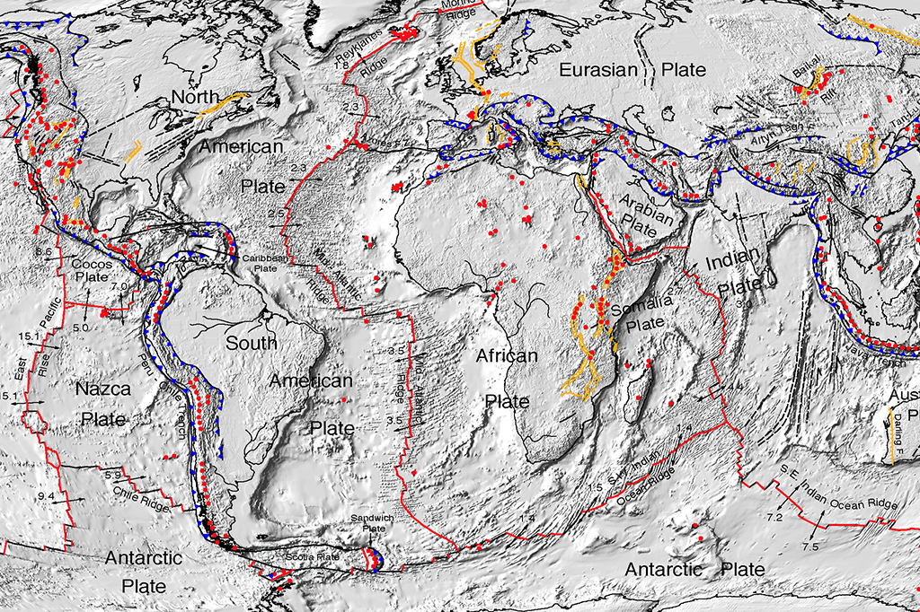 Continentes se movem tão rápido quanto o crescimento de uma unha