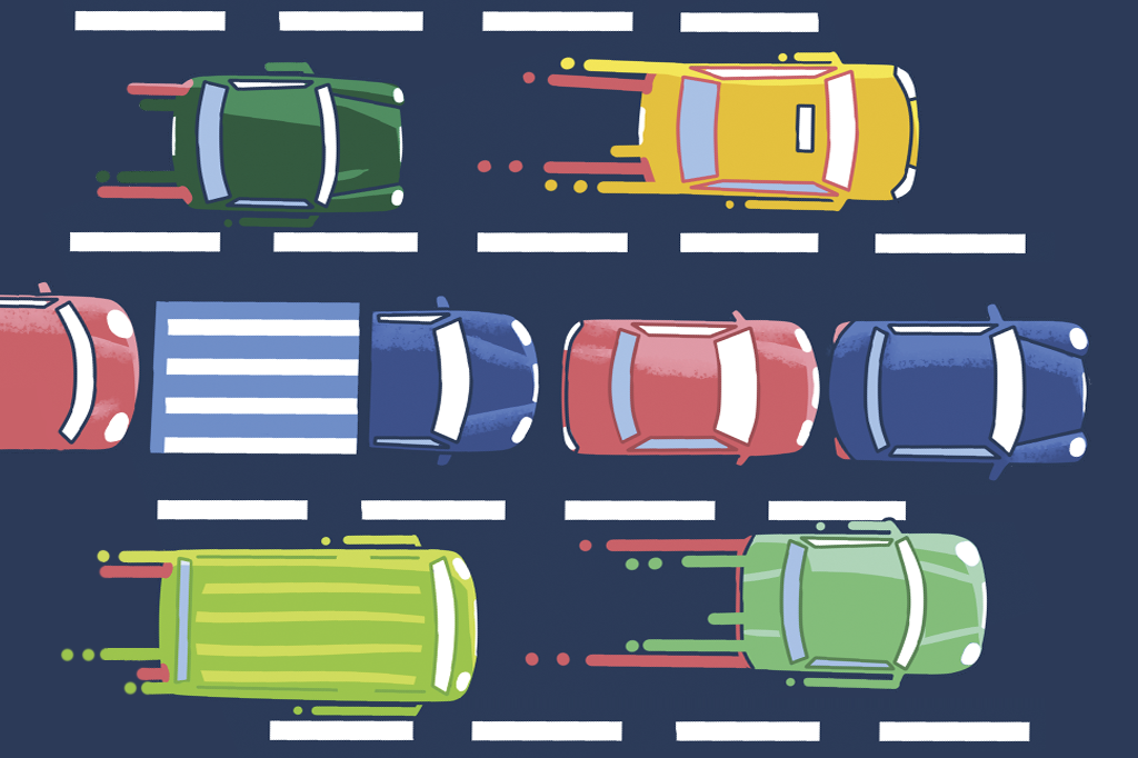 Quando a fila ao lado parece mais rápida, vale a pena mudar de faixa?