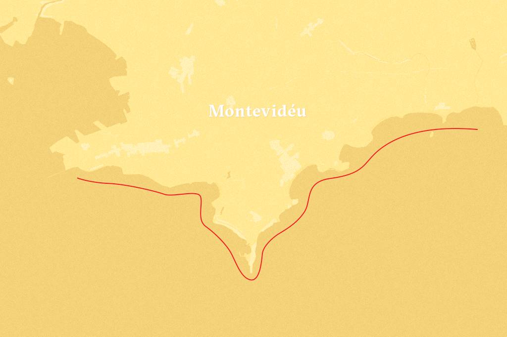 As praias de Montevideo formam um museu de história natural de 20 km