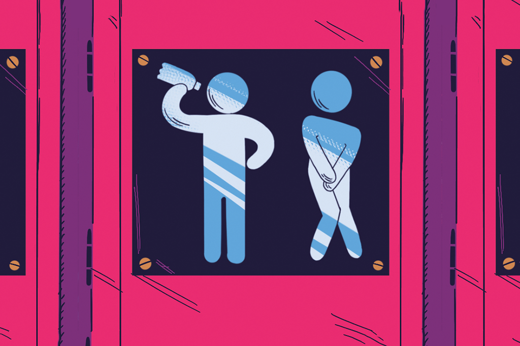 Quanto tempo demora para um copo d’água sair em forma de xixi?