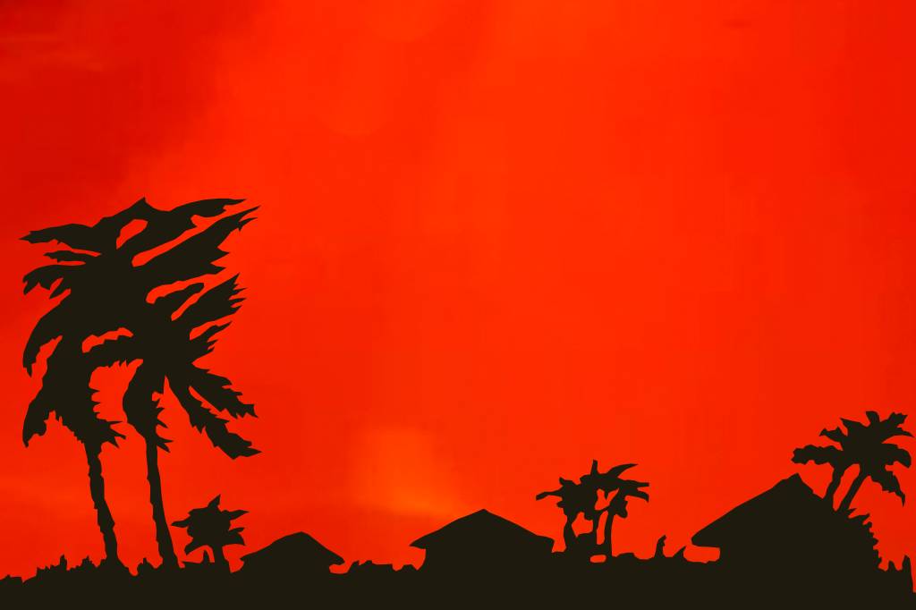 Queimadas deixam céu vermelho na Indonésia