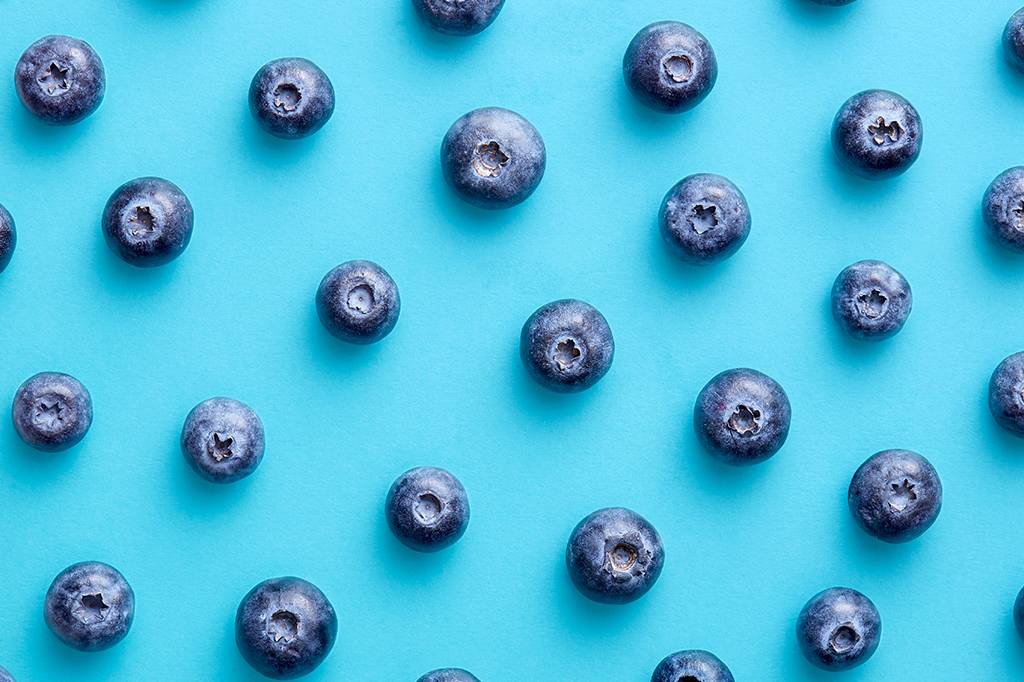 Existe algum alimento naturalmente azul?