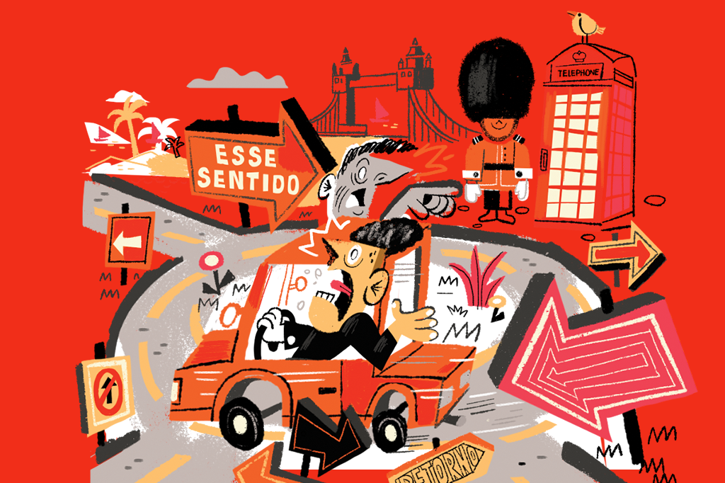 Existe alguma rotatória de mão inglesa no Brasil?