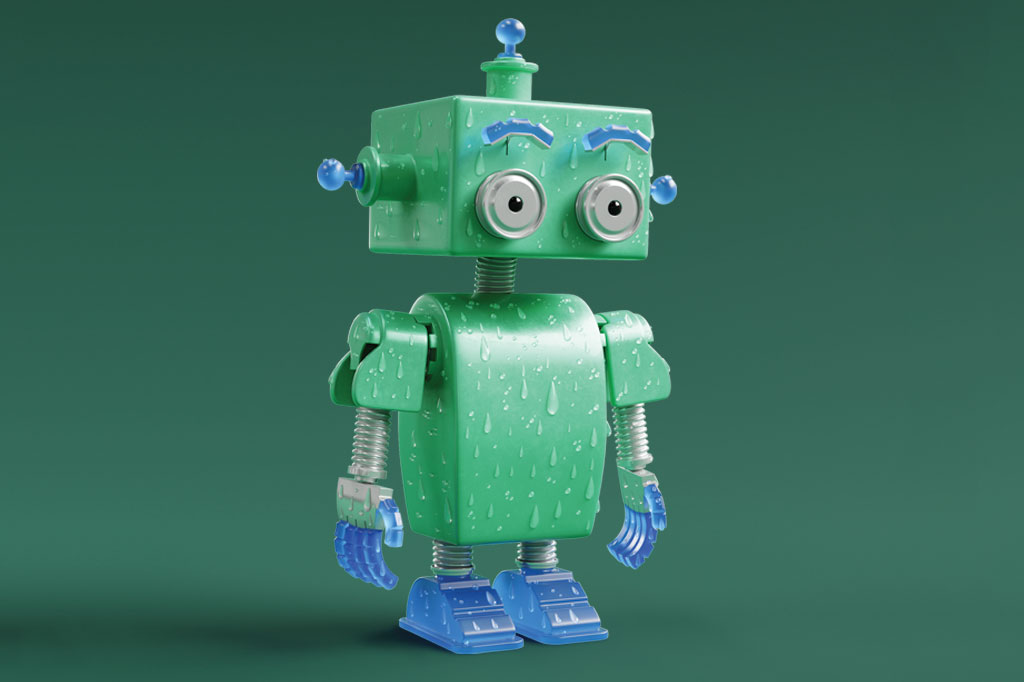 Cientistas americanos criam robô que se refresca sozinho… suando