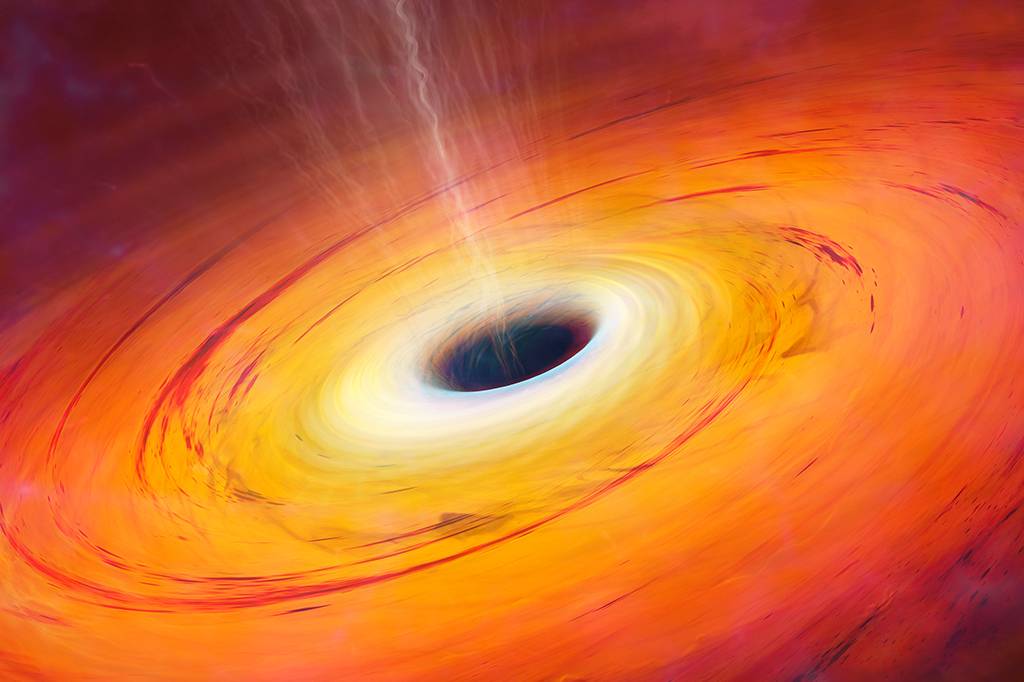 Um buraco negro engoliu algo misterioso a 800 milhões de anos-luz da Terra