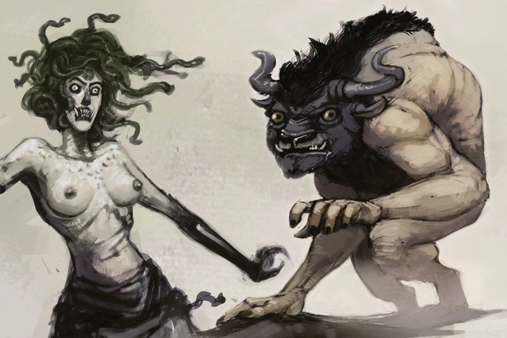 Os monstros e criaturas fantásticas da mitologia grega