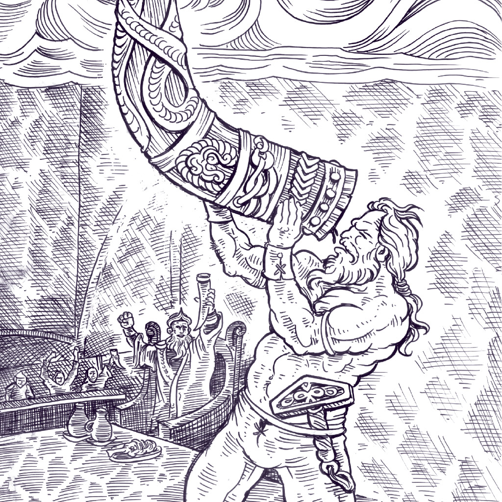 SI_Mitologia_Nordica_3_D <strong>O deus do trovão entornando o caneco, como de costume.</strong>