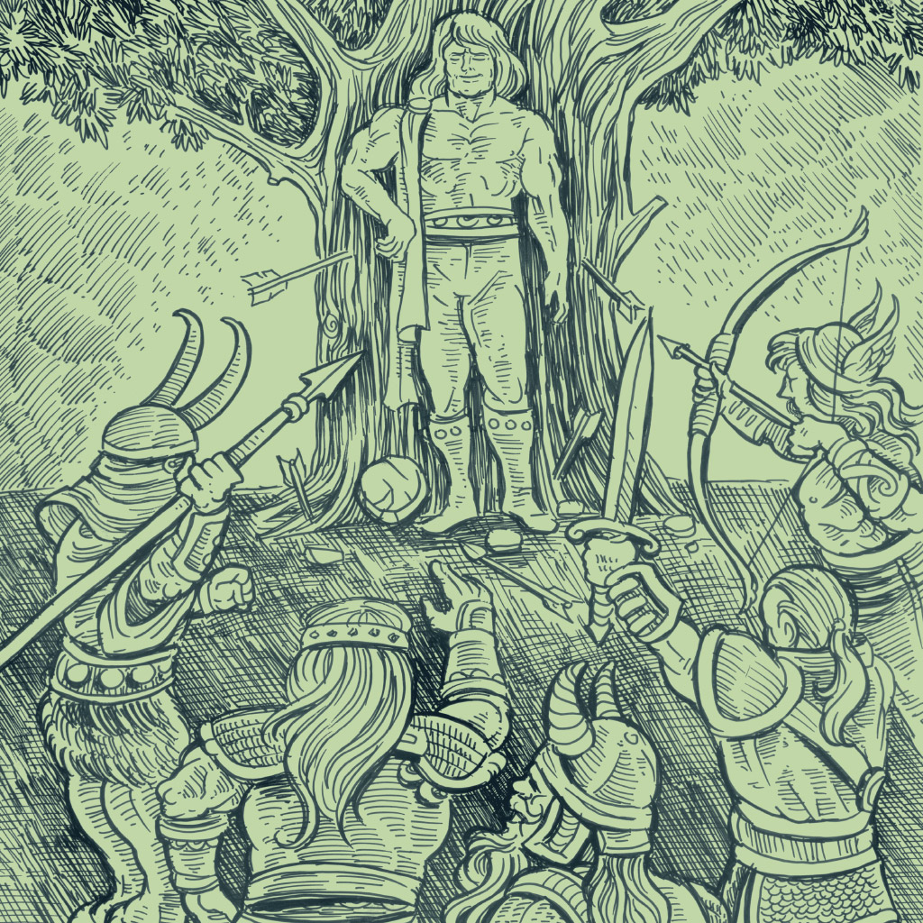SI_Mitologia_Nordica_7_A <strong>Os deuses testam a invulnerabilidade de Balder: não tinha como isso acabar bem.</strong>