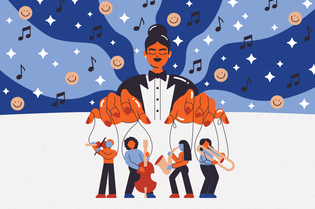 Se cada membro da orquestra tem uma partitura, qual é a função do maestro? 