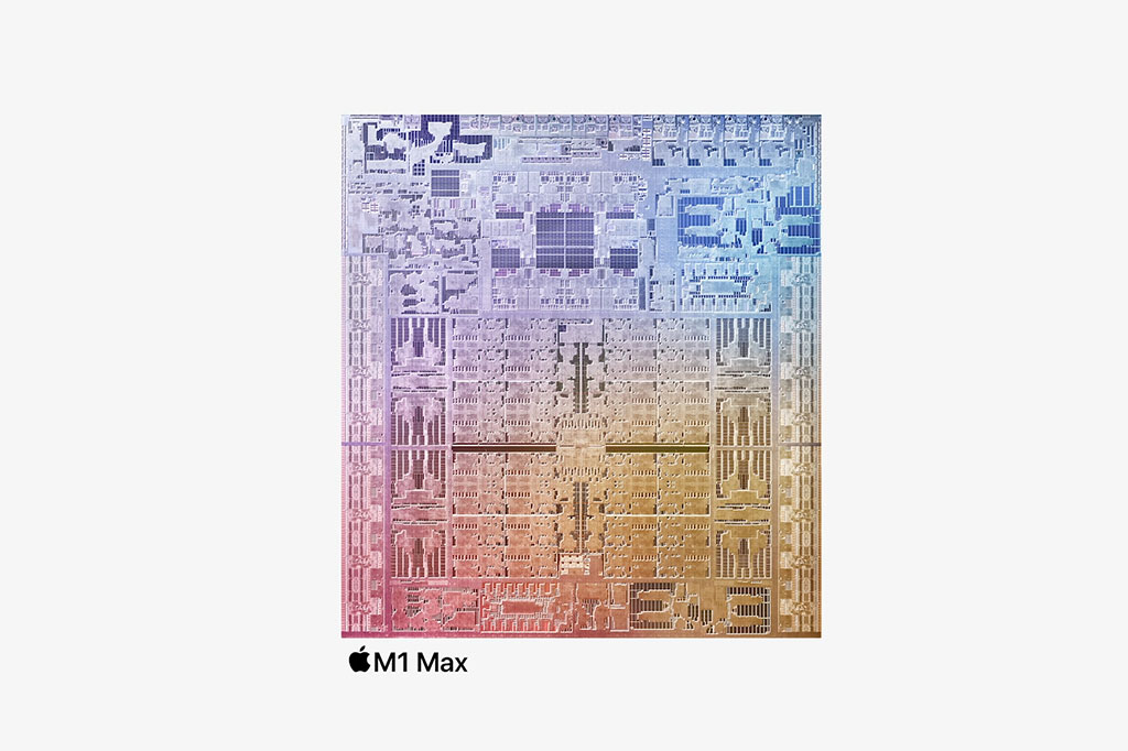 Foto do chip M1 Max