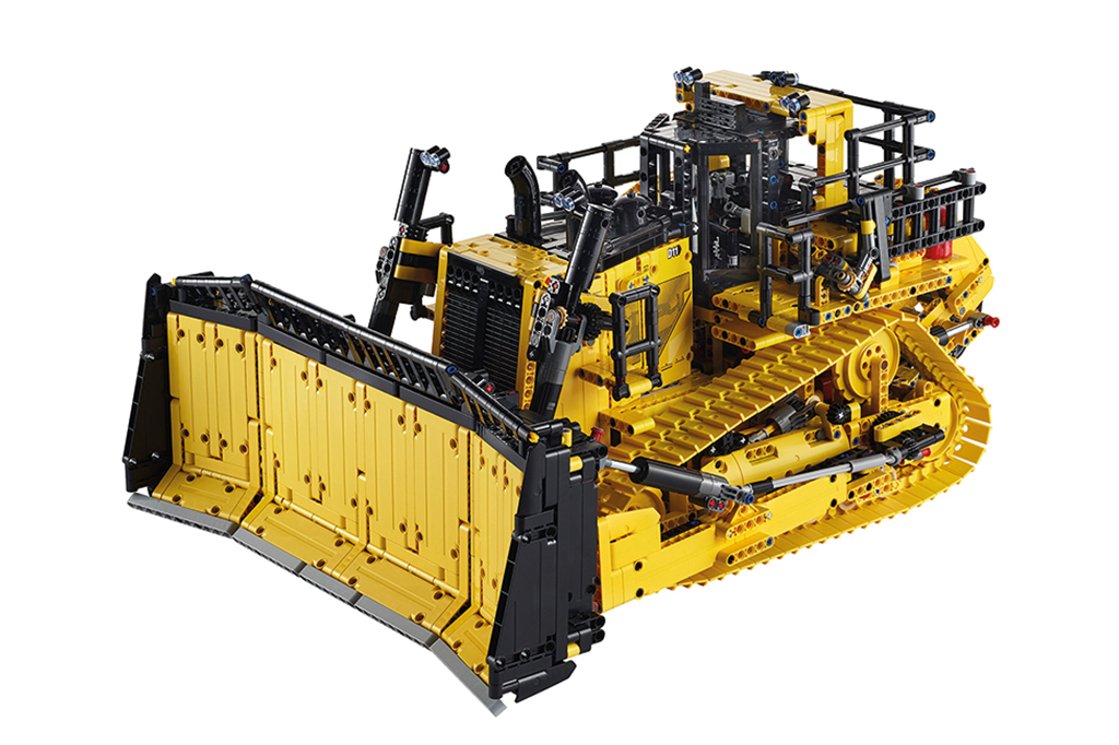 SI_433_Tech-2_site Imagem de escavadeira da marca Caterpillar feita de Lego