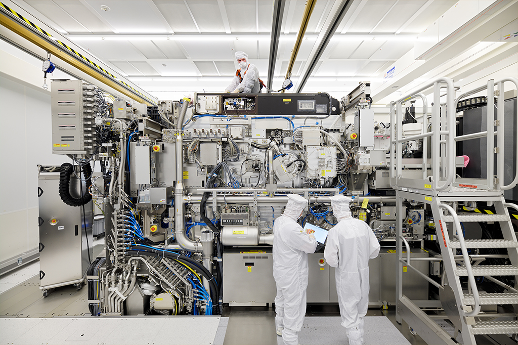 Impressora de processadores da empresa ASML.