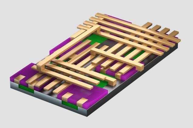 As camadas - Os wafers saem da máquina, são submetidos a processos químicos e retornam para uma nova impressão com luz. Isso é feito várias vezes – e permite que os chips sejam esculpidos, ou seja, tenham mais de 10 camadas. As camadas - Os wafers saem da máquina, são submetidos a processos químicos e retornam para uma nova impressão com luz. Isso é feito várias vezes – e permite que os chips sejam esculpidos, ou seja, tenham mais de 10 camadas.