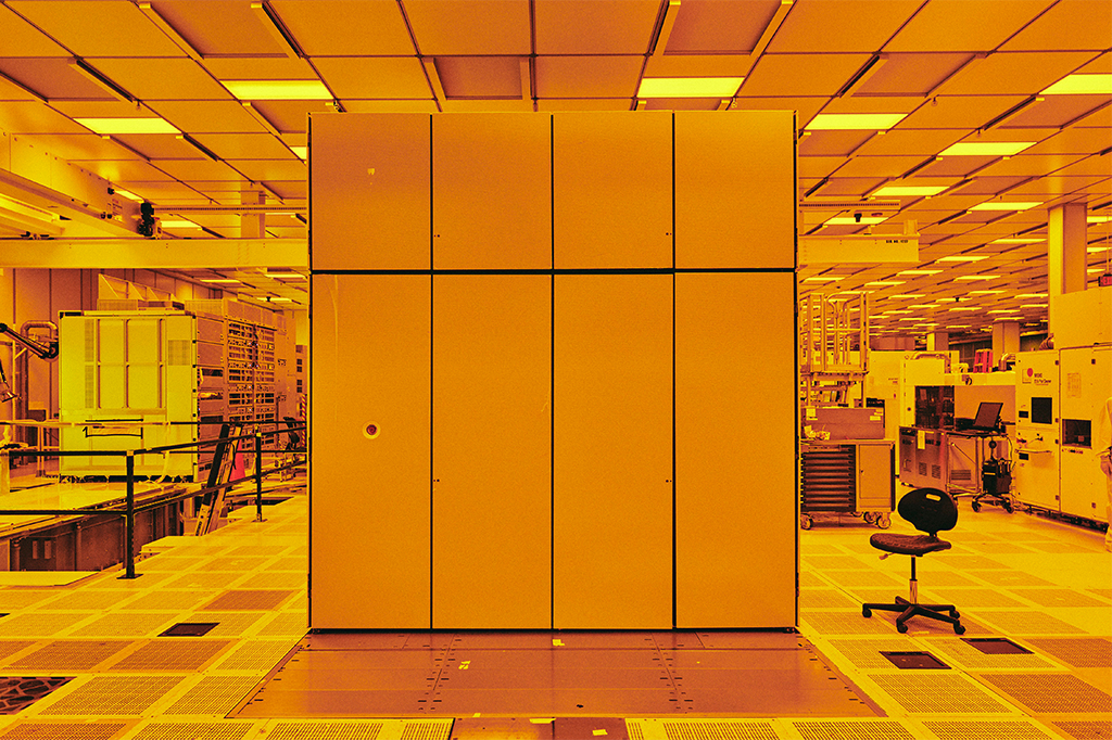 Impressora de processadores da empresa ASML.