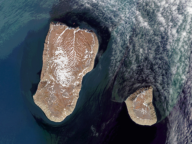 Satellite views of Bering Strait