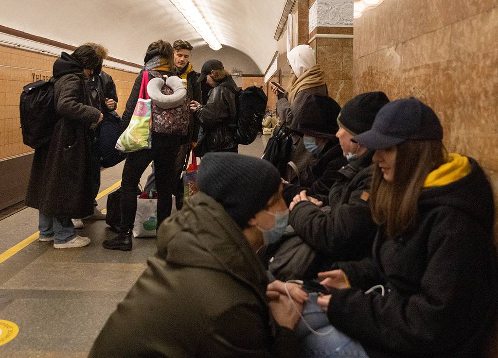 As estações de metrô de Kiev foram feitas para aguentar ataques militares