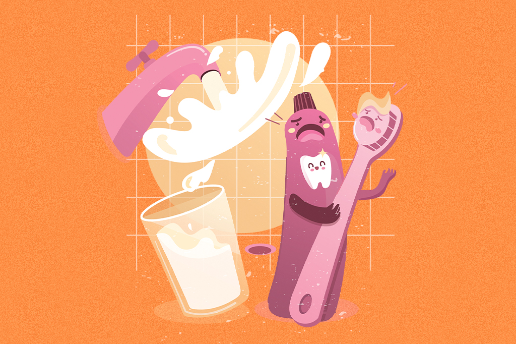 É verdade que não se deve molhar a escova de dente depois que se coloca a pasta?