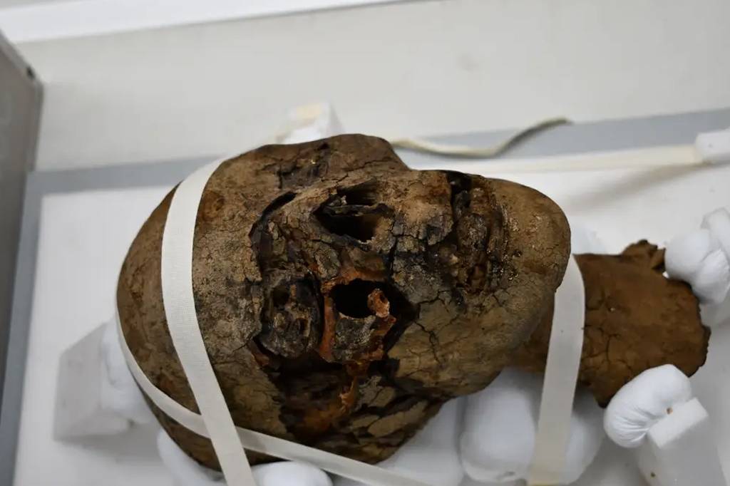 Descoberta a origem de cabeça misteriosa de múmia