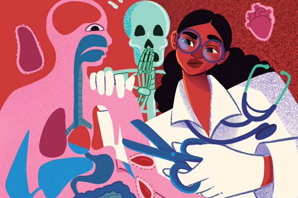 De onde vêm os órgãos usados para o estudo de anatomia?