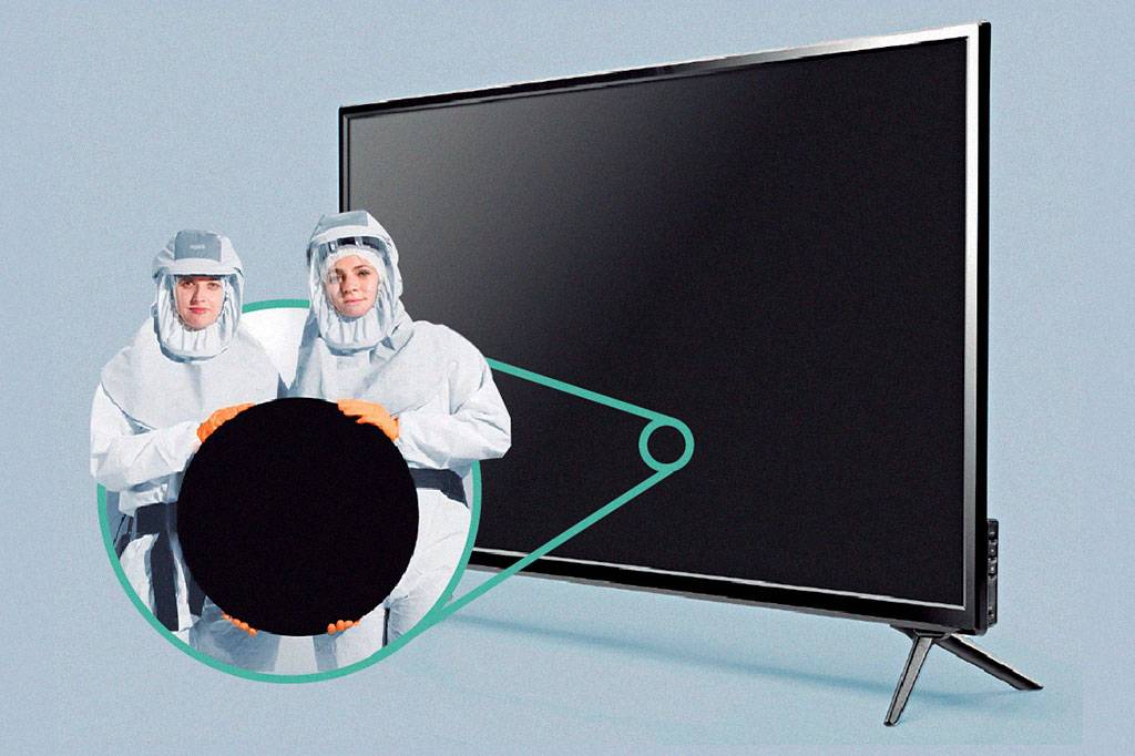 A TV com a tela mais preta do mundo