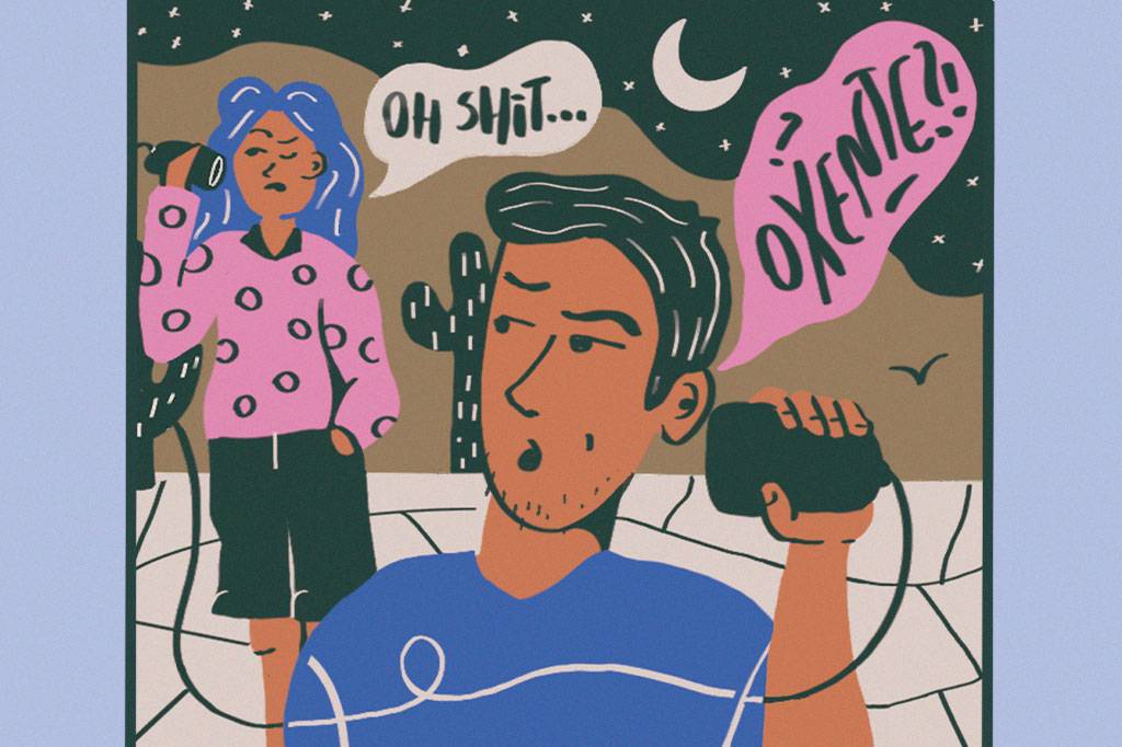 A expressão “oxente” tem a ver com “oh shit”?