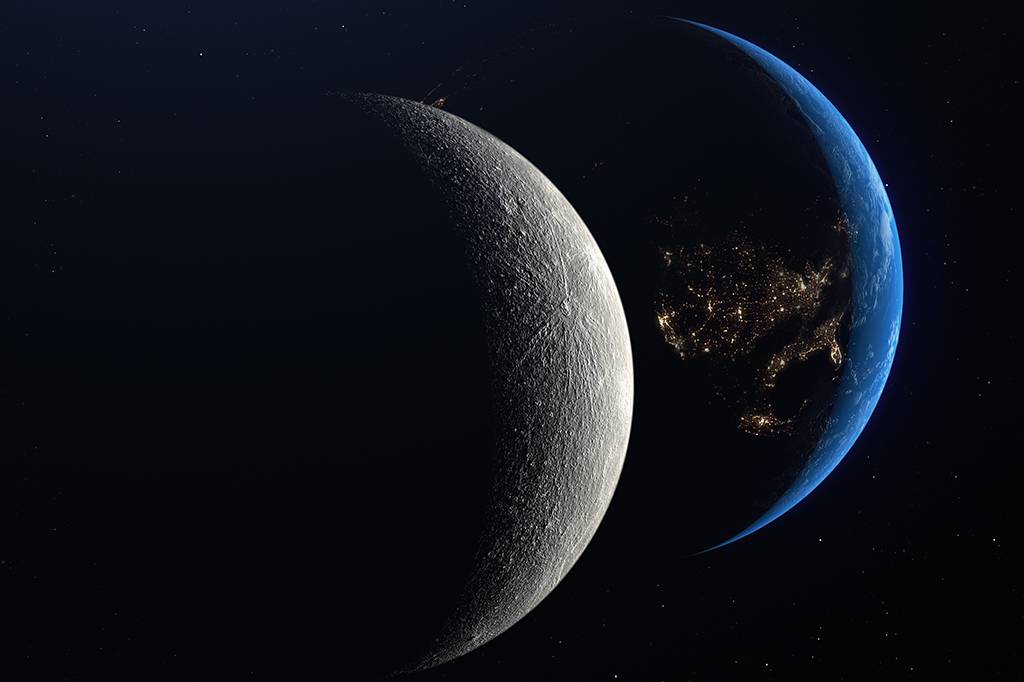 A Terra tem fases quando é vista da Lua?