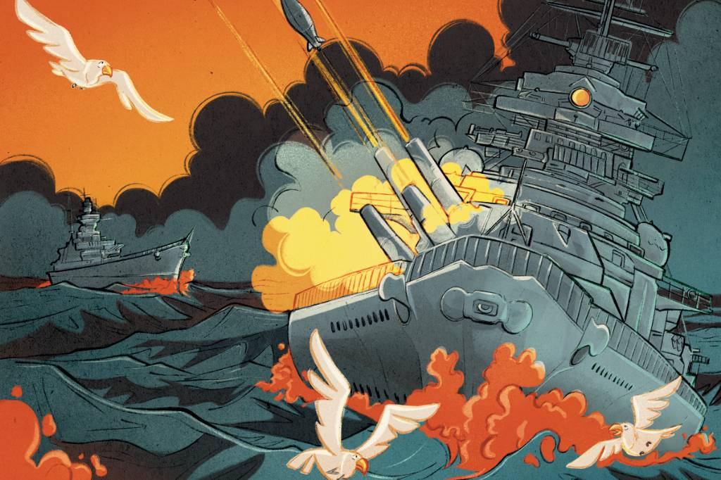 Por que os navios de guerra são cinza claro?