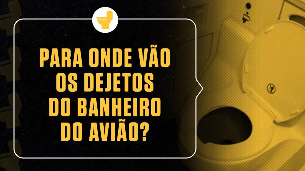 O que acontece depois da descarga no banheiro do avião?