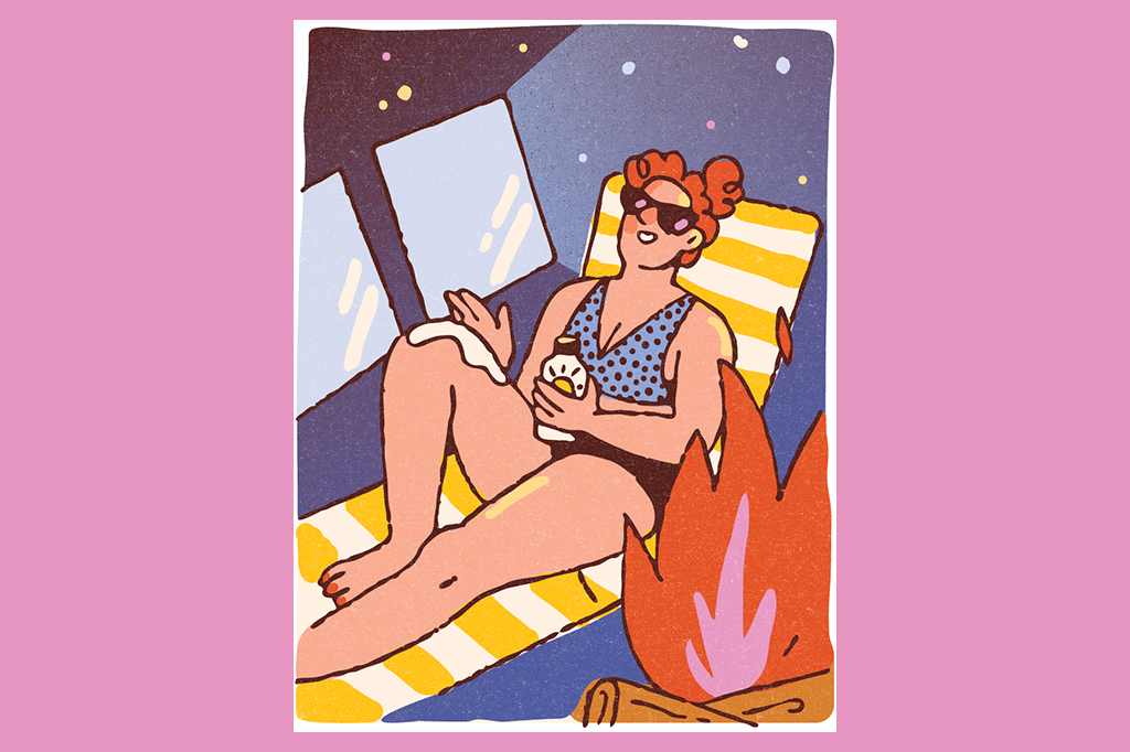 Dá para se bronzear em uma fogueira?