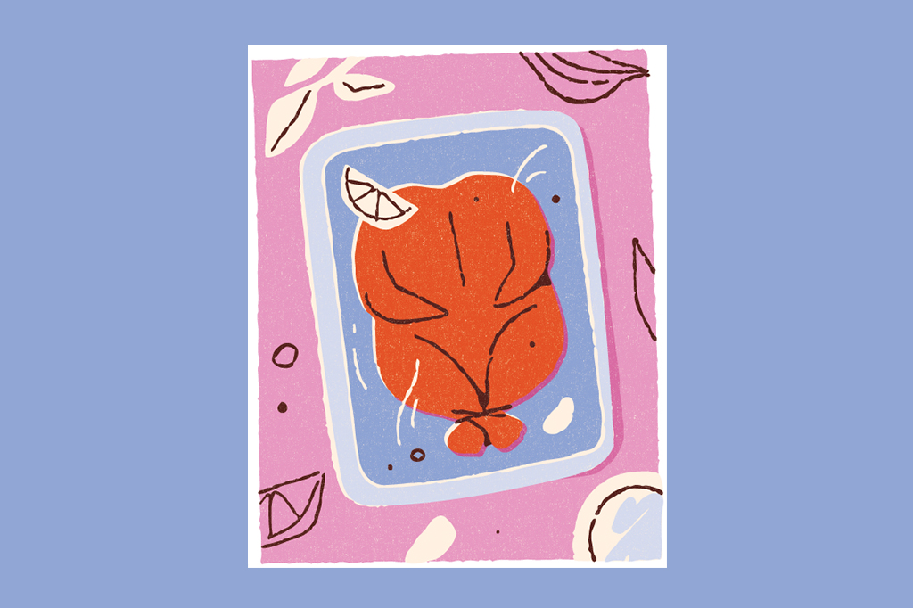 SI_466_ORCL_Manual2 Ilustração de um frango assado em uma forma