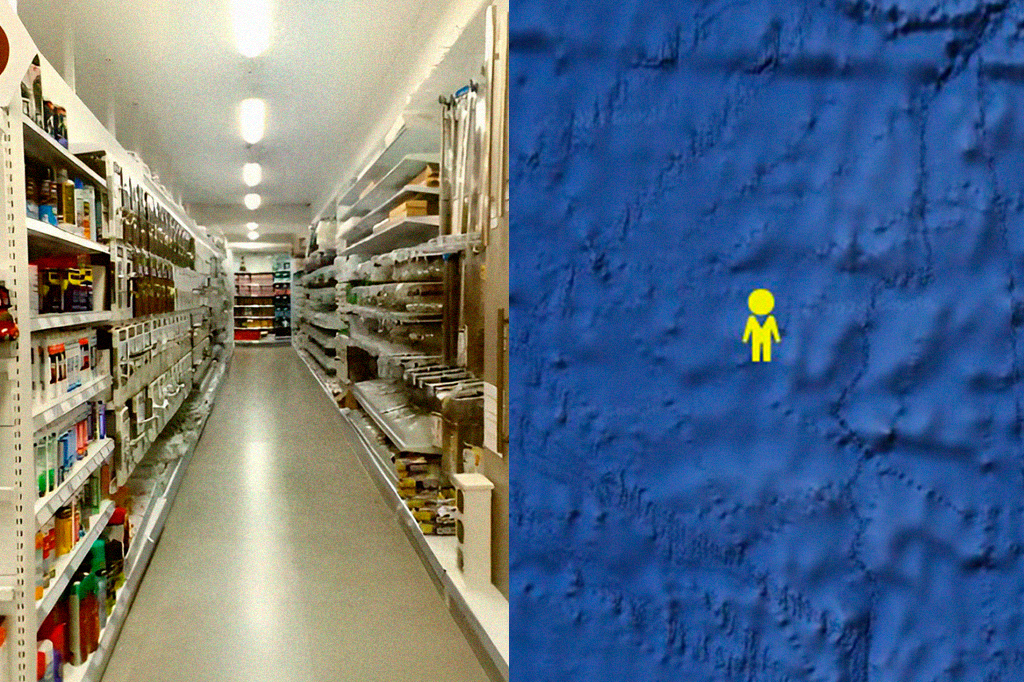 Bug do Google Maps mostra o interior de uma loja brasileira no meio do oceano
