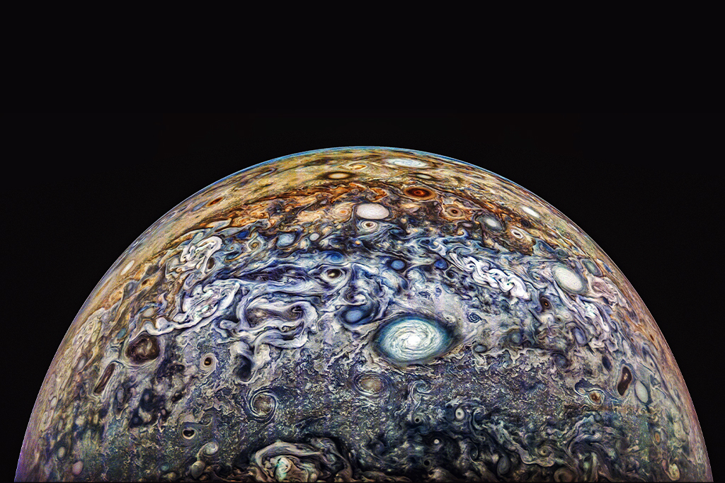 Confira as novíssimas imagens de Júpiter registradas pela Juno, sonda da Nasa
