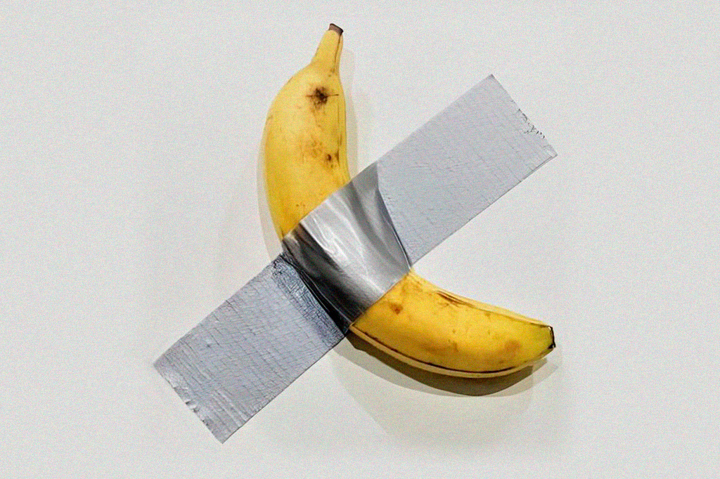 Como uma banana presa com fita na parede passou a valer mais de R$ 5 milhões