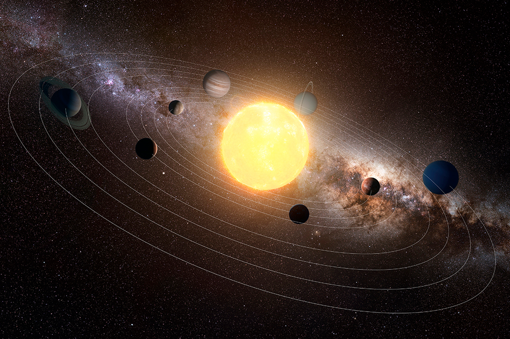 Imagem do sistema solar.