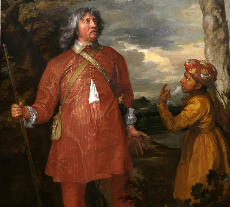 2701-pijamas-layout_site2 Após sua visita à Índia e à corte persa, William Feilding, primeiro conde de Denbigh, encomendou a Anthony van Dyck este retrato de 1633 dele mesmo com seu servo indiano, ambos vestidos com o pijama kurta