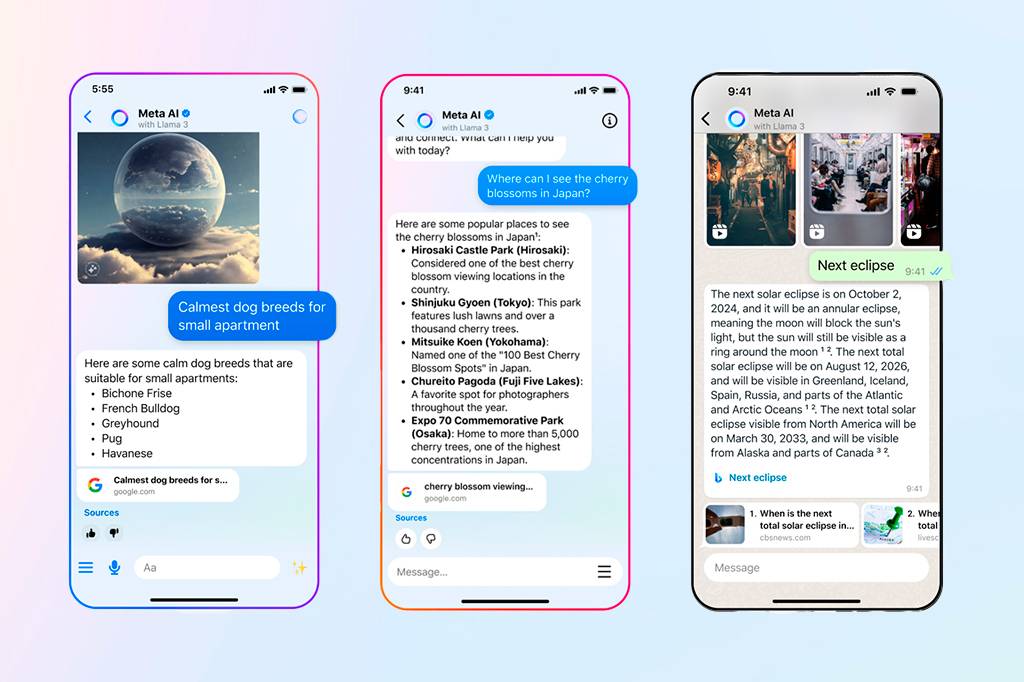 Meta AI vai usar histórico do Facebook e do Instagram para personalizar respostas