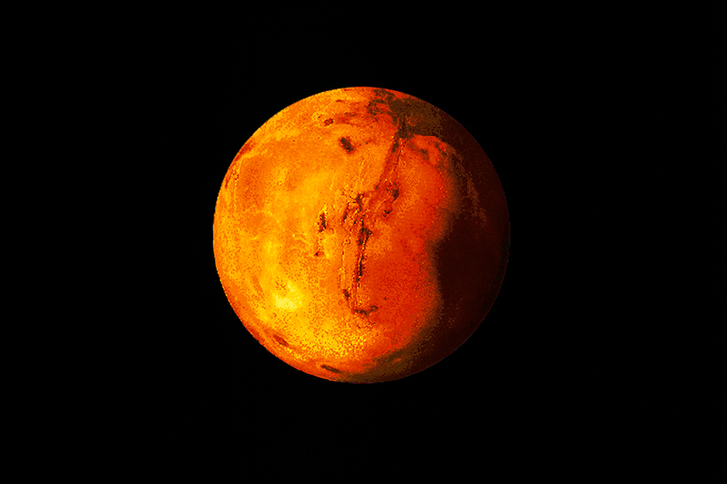 Fotografia do planeta Marte.