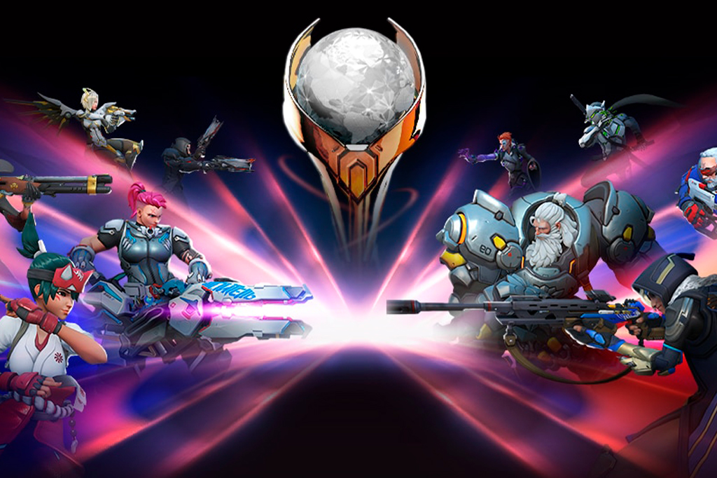 Fotografia dos personagem em Overwatch 2.