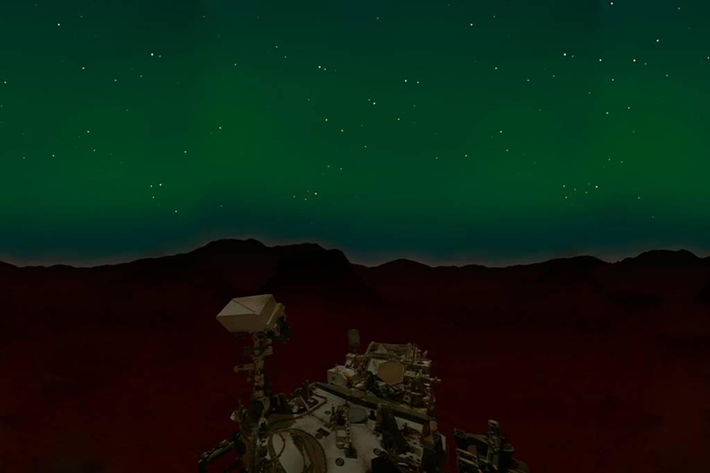 Pela primeira vez, cientistas veem aurora em Marte