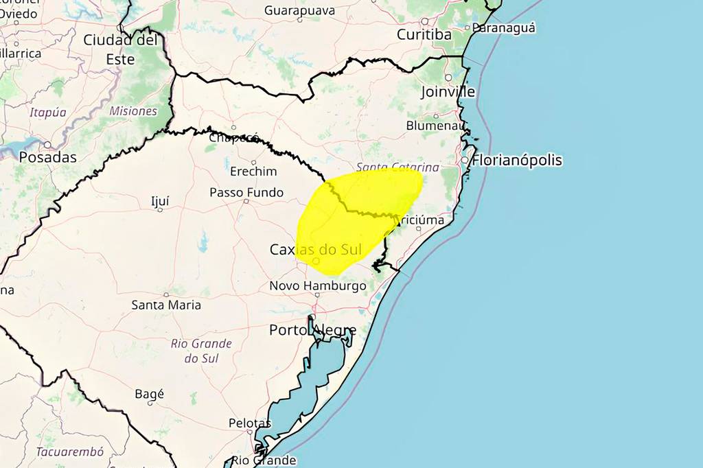 Frente fria pode trazer neve para o sul do Brasil nesta semana