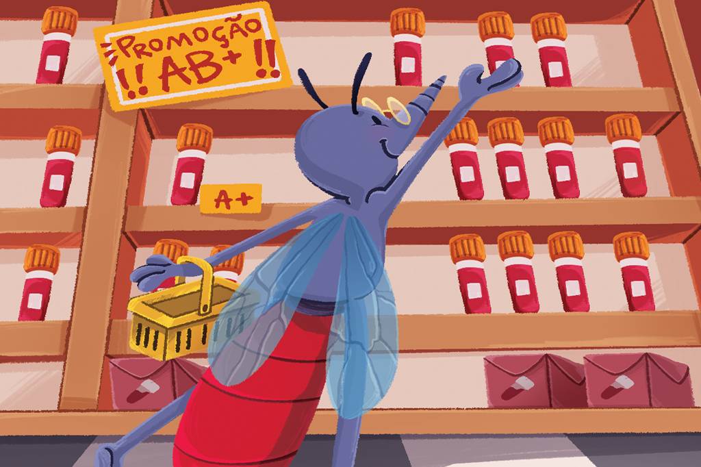 Mosquitos preferem algum tipo sanguíneo?